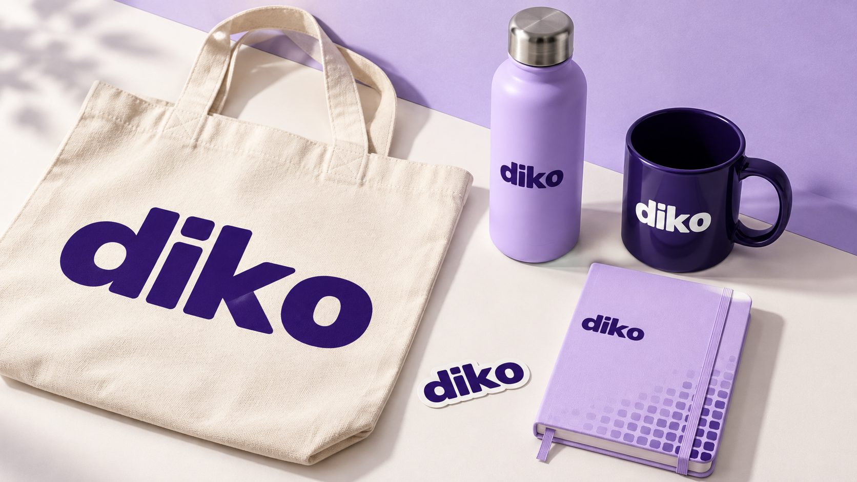 Diko — Lilac and deep violet — friendly, not corporate.