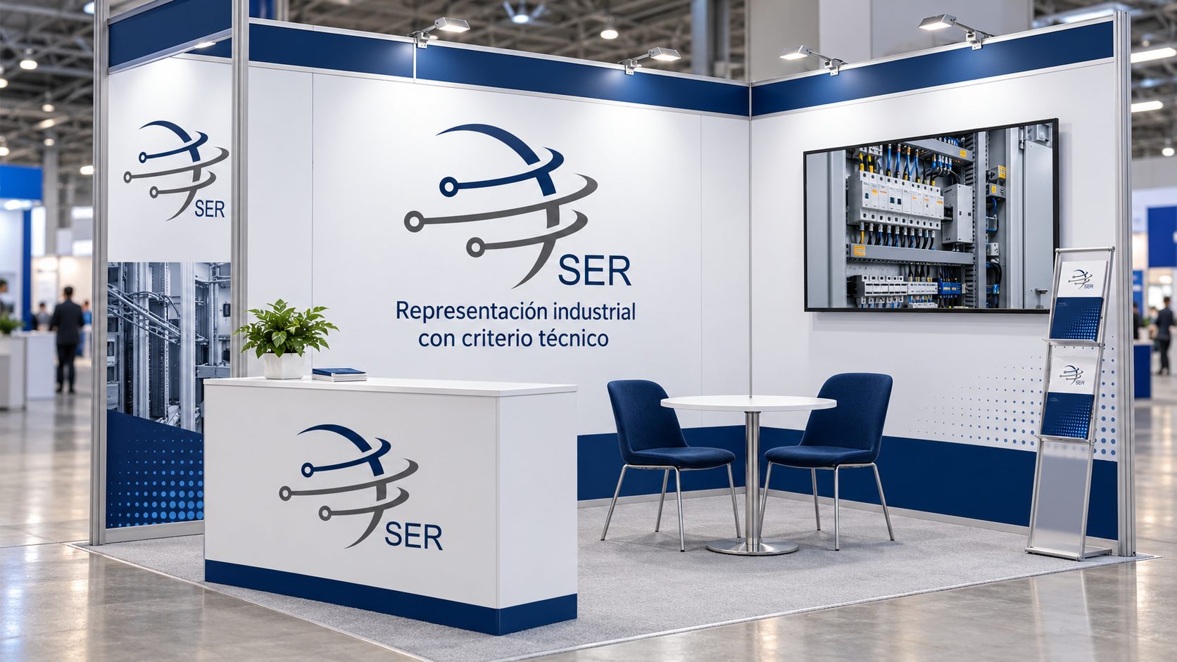 SER-USA Identity — A trade-show booth system for the industry fairs.